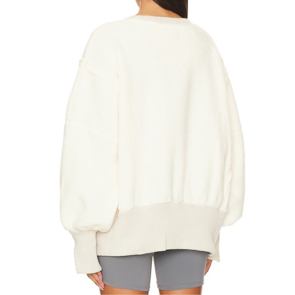 FREE PEOPLE WE THE FREE VANILLA ICE CREAM COZY CAMDEN PULLOVER SWEATSHIRT TOP - Picture 12 of 14